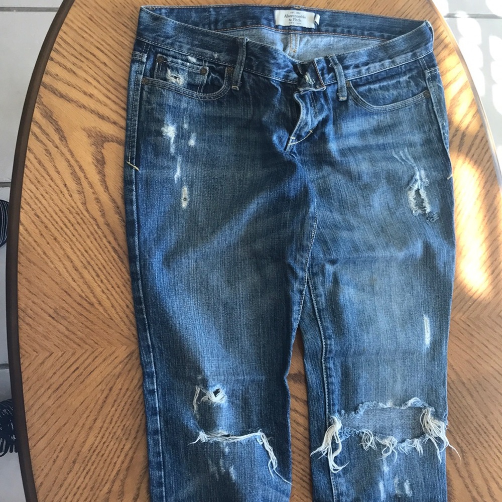 Distressed jeans